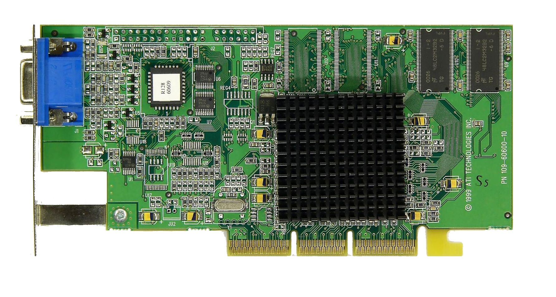 Grafische kaart ATI Rage 128 Xpert 2000 Pro 16MB DDR AGP 4x VGA Rage128 Unitech